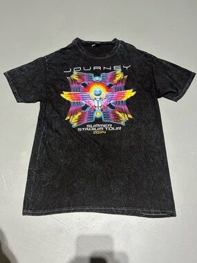 Journey Summer Stadium Tour 2024 Graphic Band Tee Shirt (Men’s Size Medium)